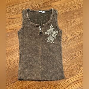 Apt. 9 Grunge Tank Top